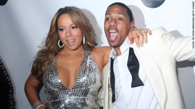 Carey and Cannon attend a New Year's Eve bash in New York in 2009. Cannon was a well known DJ on the party circuit. 