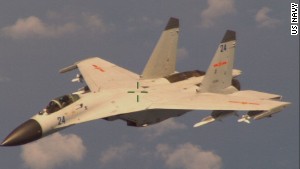 An armed Chinese fighter jet conducted \