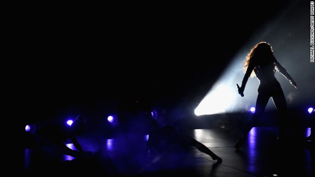 Beyonce performs at the 2014 MTV Video Music Awards.