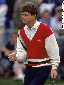 After missing the next two installments, Watson was picked by U.S. captain Raymond Floyd in 1989. He won his singles match against Sam Torrance but a 14-14 draw meant Europe retained the trophy in what was his last Ryder Cup as a player.