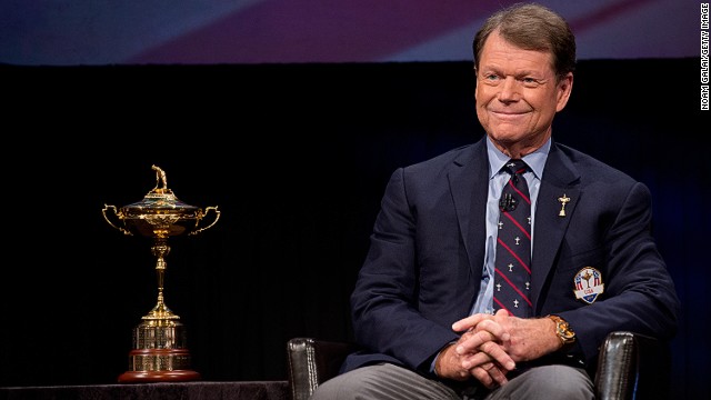 Veteran golfer Tom Watson is the United States' Ryder Cup captain in 2014. It is the second time he has been chosen as skipper -- in 1993 he led the U.S. to victory over Europe in Birmingham, England.