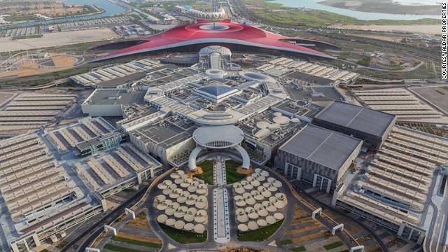 At first glance, it could be fantastical spaceship. In fact, this is Abu Dhabi's newest shopping complex -- Yas Mall.