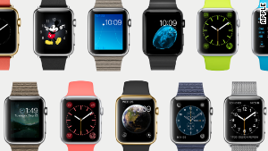 The new Apple Watch comes in a variety of styles and two sizes.