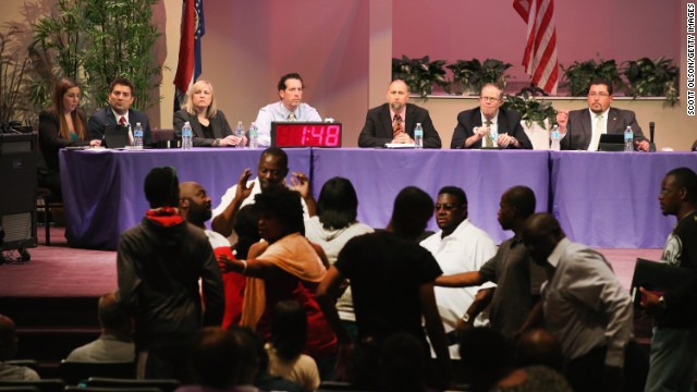 Photos: Ferguson council meeting