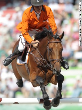 Jumping star Jeroen Dubbeldam also won two golds for the Netherlands in team and individual, becoming the first from his country to do so. 