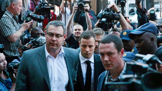 Pistorius arrives at court on September 11.