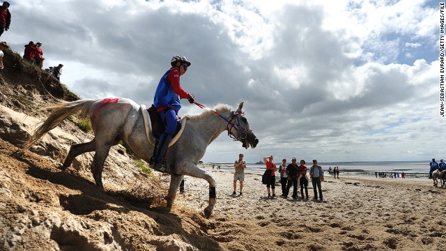 From the arena, to the beach, the variety of sports at the Games was huge. Here, riders take part in a 160 kilometer endurance race.