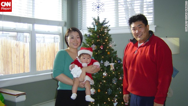 Throughout his life, <a href='http://ireport.cnn.com/docs/DOC-1155784'>Yusuke Kirimoto </a>was overweight. He is pictured here in December 2006 with his wife and daughter in their Westminster, Colorado, home.