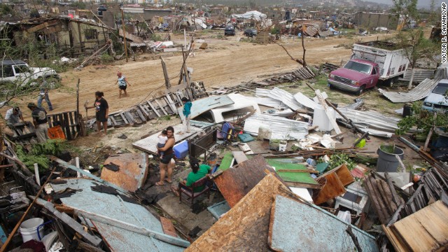 Las tormentas 'Odile' y 'Polo' descargan lluvias intensas en el Pacífico mexicano