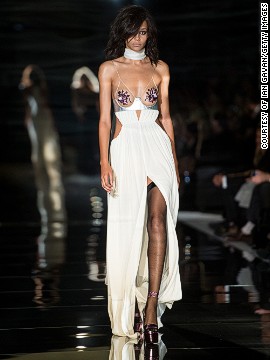 <a href='http://www.cnn.com/2014/09/17/world/london-fashion-week-memorable-fashion/index.html?hpt=hp_c3'>Fashion heavyweight</a> Tom Ford kept things sultry with evening dresses and figure-hugging forms. 