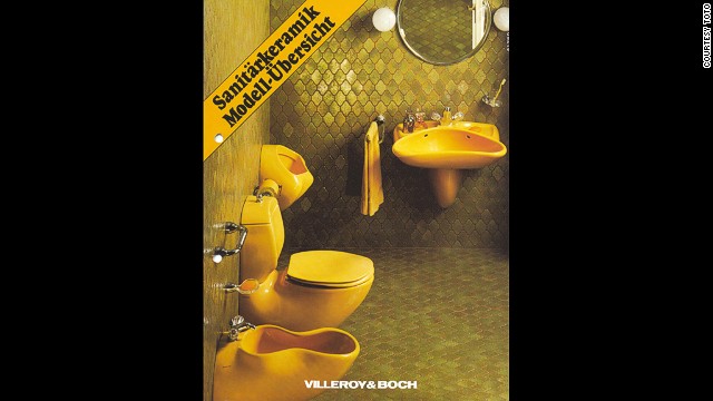 The beautification of the home (softening of the aesthetic) - Luigi Colani, bathroom series for Villeroy &amp; Boch, 1975.<br /> 