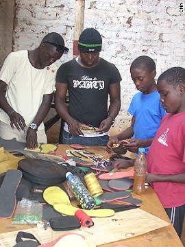 The center gives street children a skill they can earn from in a country with rampant youth unemployment.