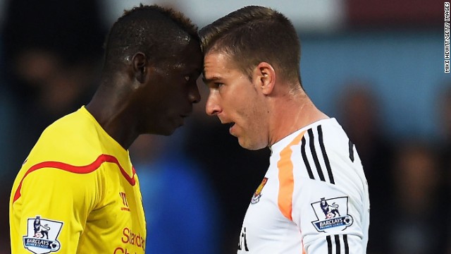 Balotelli has also shown flashes of the temper that have punctuated his career since returning to England -- confronting West Ham United goalkeeper Adrian during Liverpool's 3-1 defeat in September.