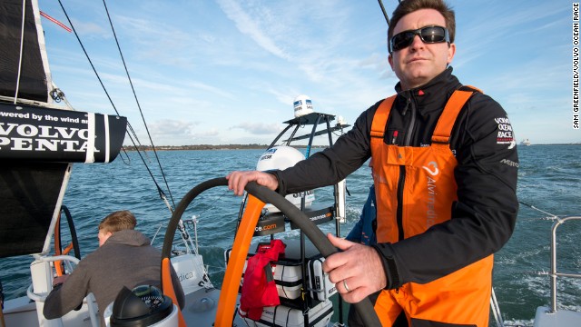 The team lends its origins to the set of a 2008 Disney sailing movie, where skipper Charlie Enright (pictured) met manager Mark Towill.