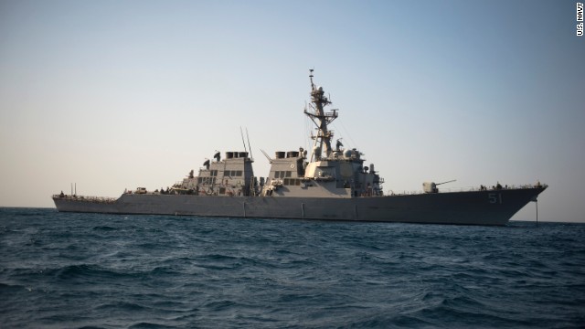 The guided-missile destroyer USS Arleigh Burke, operating in the Red Sea, launched Tomahawk cruise missiles against ISIS targets in the first of three waves of attacks that began on September 22. The ship has a displacement of 8,373 tons and carries a crew of 370. It is part of the U.S. 5th Fleet.