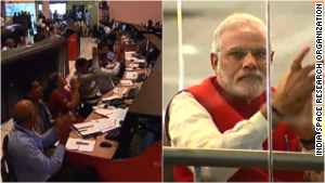 India\'s space agency and Prime Minister Narendra Modi cheer the Mars mission. 