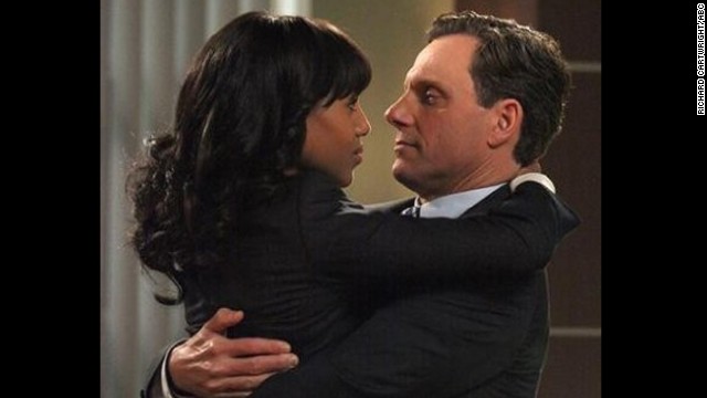 Kerry Washington and Tony Goldwyn star as Olivia Pope and President Fitzgerald Grant in 