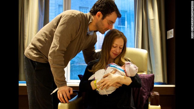  "At 7:03 PM on September 26th, we finally met Charlotte. We're in love," Chelsea Clinton said from her Twitter account.