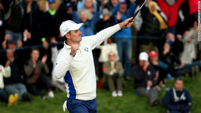Player of the tournament? England's Justin Rose has secured 3½ points in four matches for Europe so far. In the morning fourballs, he teamed up again with Henrik Stenson to beat Bubba Watson and Matt Kuchar 3&amp;2. In the afternoon foursomes he claimed a vital ½ point with Germany's Martin Kaymer against Jordan Spieth and Patrick Reed. 