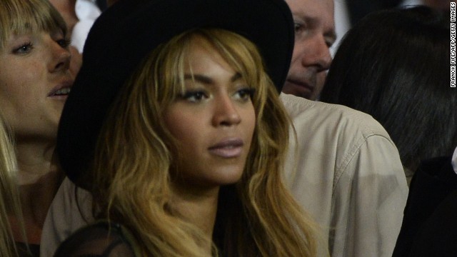 Beyonce has been rumored to be a Liverpool fan but she was in Paris on Tuesday night to take in a Champions League match in the French capital.