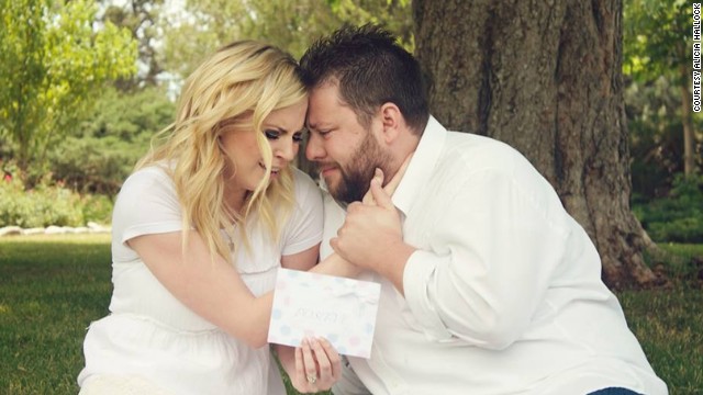 Looking back on the day of the ultrasound shock is a happy memory for the pair. It was the "best day of our lives," Ashley Gardner said. "I still cry when I look at these" photos.