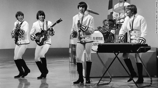 Paul Revere, on keyboards, performs with Paul Revere & the Raiders in the 1960s.