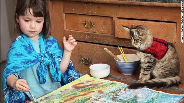 Iris Grace Halmshaw is a five-year-old autistic girl who is unable to speak due to her condition. She is, however, able to communicate through the medium of art.