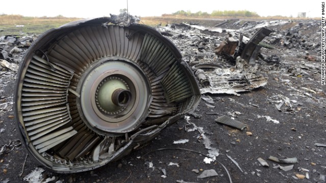 Debris from Malaysia Airlines Flight 17 sits in a field at the crash site in Hrabove, Ukraine, on Tuesday, September 9. The Boeing 777 is believed to have been shot down July 17 in an area of eastern Ukraine controlled by pro-Russian rebels.