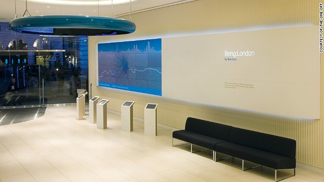 Barclays flagship branch in Piccadilly, London covers 8,000 square feet and is spread across three floors. With interactivity as its focus, the bank has designated a large area to self-service banking. 