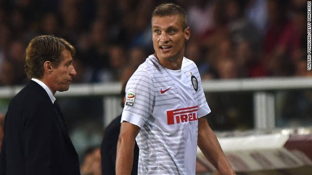 Serbian defender Nemanja Vidic joined Inter in preseason, but had an inauspicious start after being sent off in his first league game against Torino.