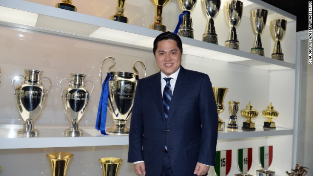 The 44-year-old Thohir took a 70% stake in Inter just under a year ago. He is one of only two foreign owners in Serie A.