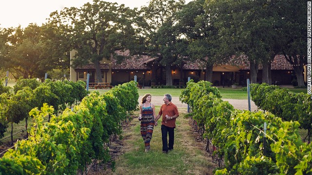 The B&amp;Bs and vineyards in Fredericksburg, Texas, help get people in the mood. "A lot of people have gotten engaged here," says Nicole Bendele of Becker Vineyards.