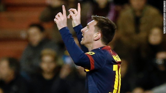 Messi's goalscoring exploits scaled new heights in 2012. A strike against Valladolid on December 22 was his 91st of the calendar year, breaking a record previously held by Germany's Gerd Muller.