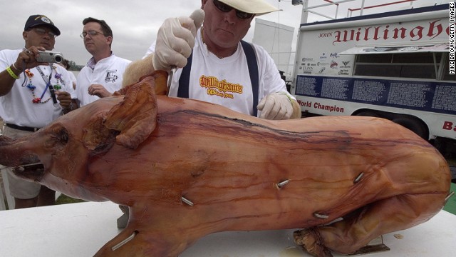 Memphis is home to arguably the largest barbecue competition on earth: the World Championship Barbecue Cooking Contest, aka, the Super Bowl of Swine. 