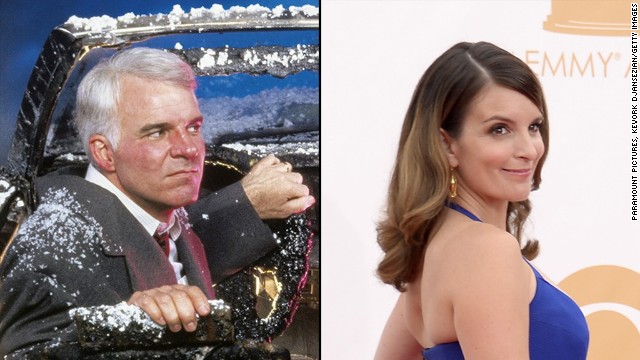Funny lady Tina Fey could totally step in for Steve Martin in "Trains, Planes and Automobiles." 
