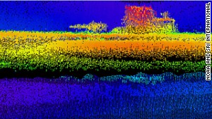 U-576 sonar image from bottom of Atlantic off North Carolina coast