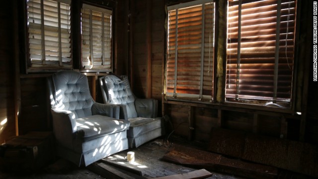 Inside the abandoned house on East 43rd Avenue.