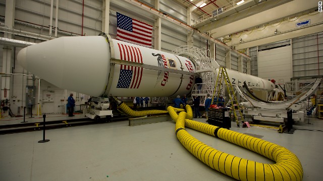 The Orb-3 mission's payload fairing (essentially the casing around the spacecraft) was installed on the Antares on October 23.