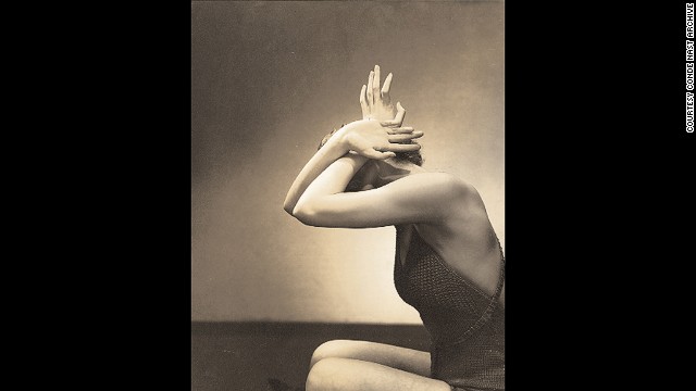 Steichen was also a respected painter, evident in pictures like this one, in which an unknown model poses for a hand and nail care feature in Vogue, June 1, 1934.