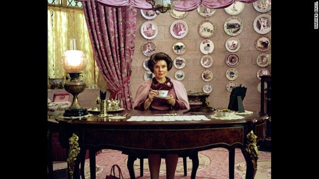 J.K. Rowling's "Harry Potter" had to defeat some seriously disturbed villains, one of whom was sadistic Hogwarts instructor Dolores Umbridge. The idea of what went down in her office still gives us chills. How would you rank her against some of our other favorite movie villains, including the masterful He Who Shall Not Be Named? Take a look at our top bad guys (and girls), in no particular order.