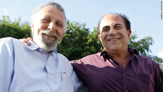 Tom Magliozzi, left, half of the "Click and Clack" team of brothers who hosted NPR's "Car Talk" radio show, died November 3. He was 77. 