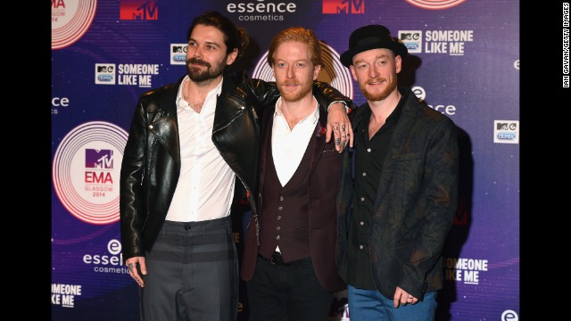 Simon Neil, Ben Johnston and James Johnston of Biffy Clyro 