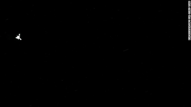 Rosetta's OSIRIS camera captured this parting shot of the Philae lander after separation. 