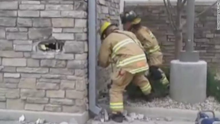 Man Trapped In Store Wall For Days Video