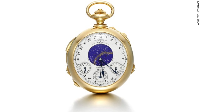 The Henry Graves 'Supercomplication' timepiece sold for $24 million at Sotheby's 2014 Important Watches sale, breaking its own record for a watch sold at auction.