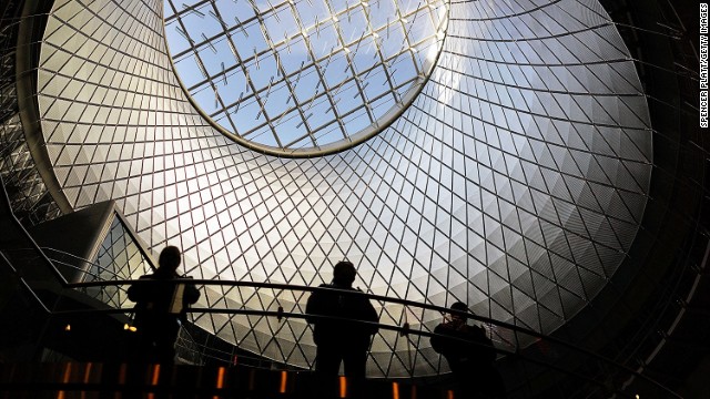 Newly opened Fulton Transit Center train station in lower Manhattan isn't for creatures of the dark -- at least during daylight hours.