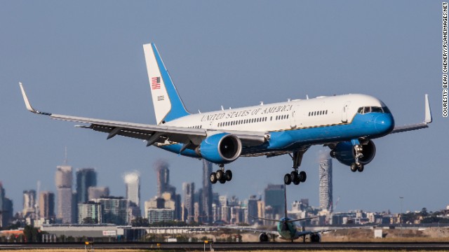 Perhaps some of the people most excited about G20 are planespotters at Brisbane Airport who are watching arrivals. This image of the Treasury Secretary's plane arriving at Brisbane Airport was taken by Beau Chenery of <a href='https://planeimages.net/search' target='_blank'>PlaneImages.net.</a>