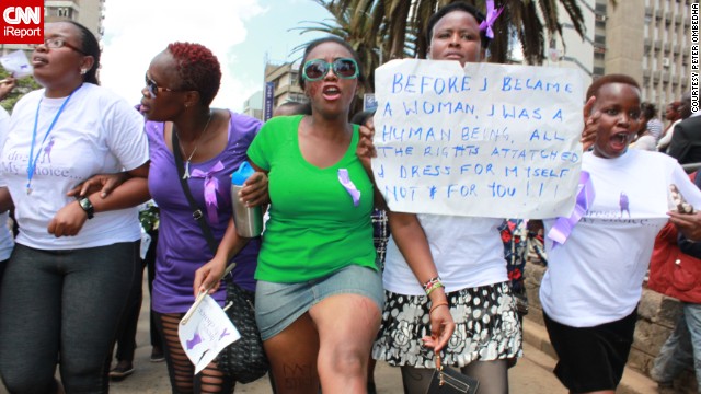 The movement has taken hold on social media as well, under the hashtag #MyDressMyChoice, which has been mentioned 72,000 times on Twitter in the past week. 