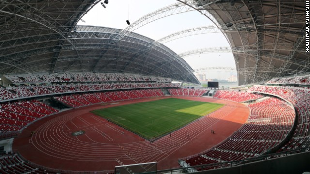 "I don't think anyone had really designed a successful stadium for the tropics before," said architect Clive Lewis of Arup Assocites. "In the past, if they had a tropical rainstorm they pretty much had to cancel the event. And that's where the dome roof concept came from."
