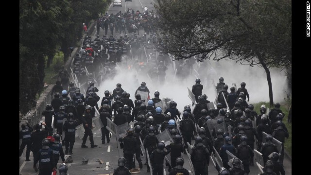 Protests over missing Mexican students